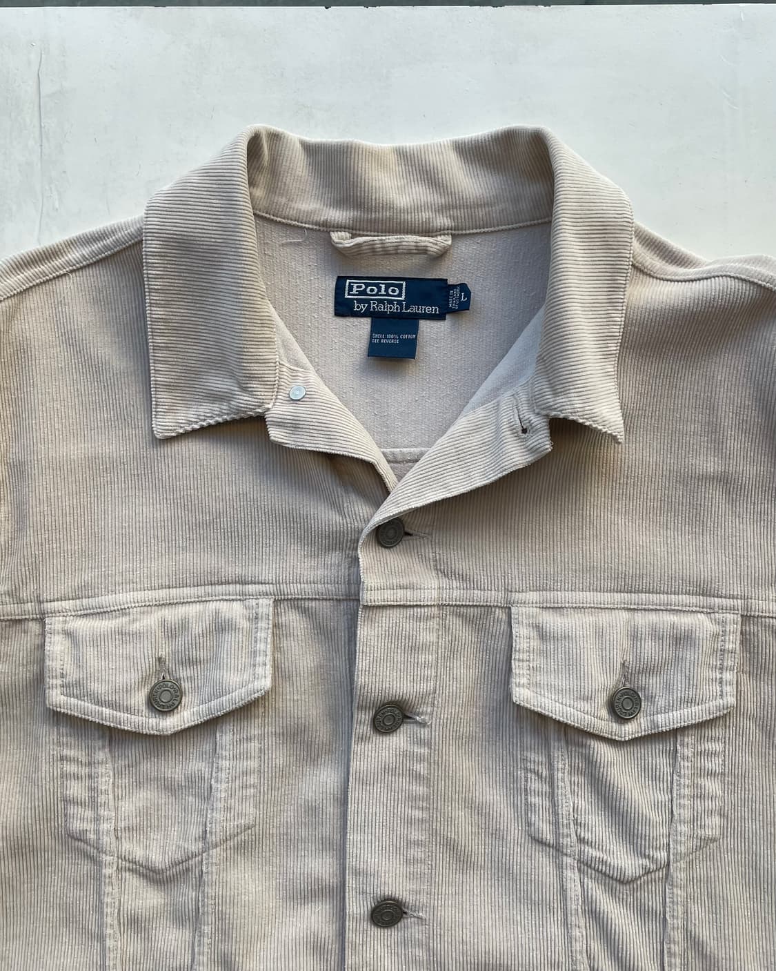 90‘s POLO 3rd trucker jacket L 폴로 트러커자켓  상품이미지6