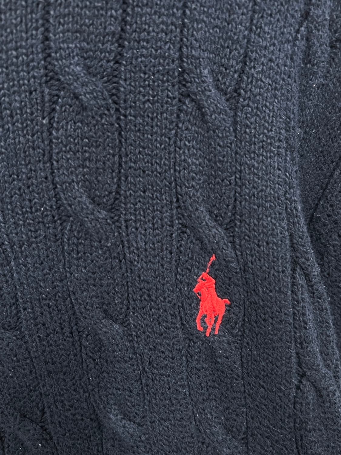 폴로 랄프로렌 네이비 케이블 꽈배기 니트 상품이미지4