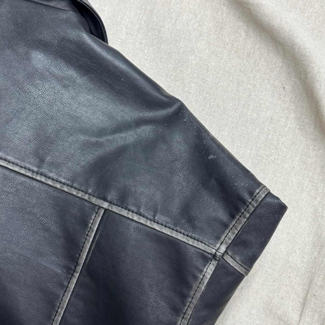 도프제이슨 빈티지워싱 레더자켓 XL 상품이미지8