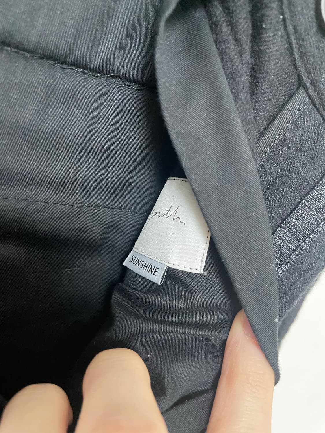 유스 울 코튼 와이드 테이퍼드 축융 팬츠 s 상품이미지4