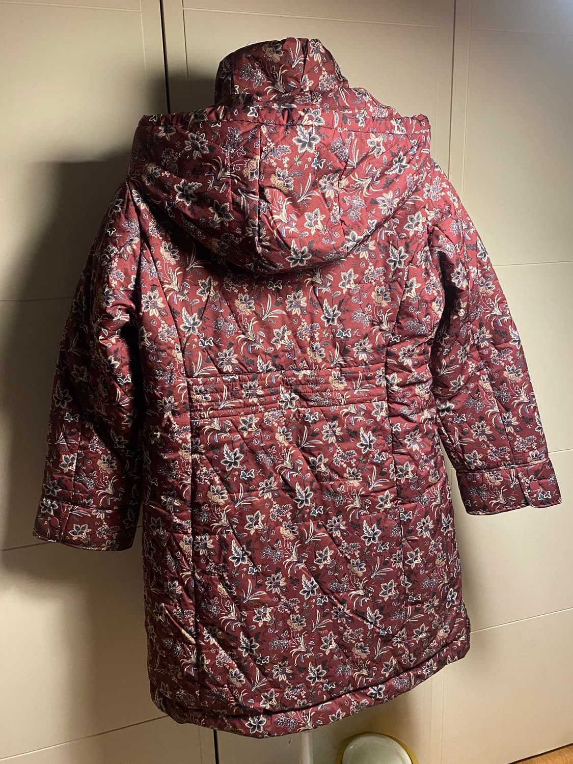 로질리 꽃무늬 누빔 롱 코트 상품이미지3