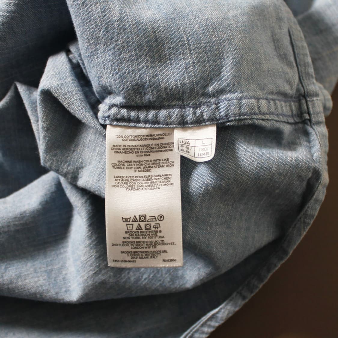 Brook Brothers 브룩 브라더스 데님 연청 셔츠 상품이미지4