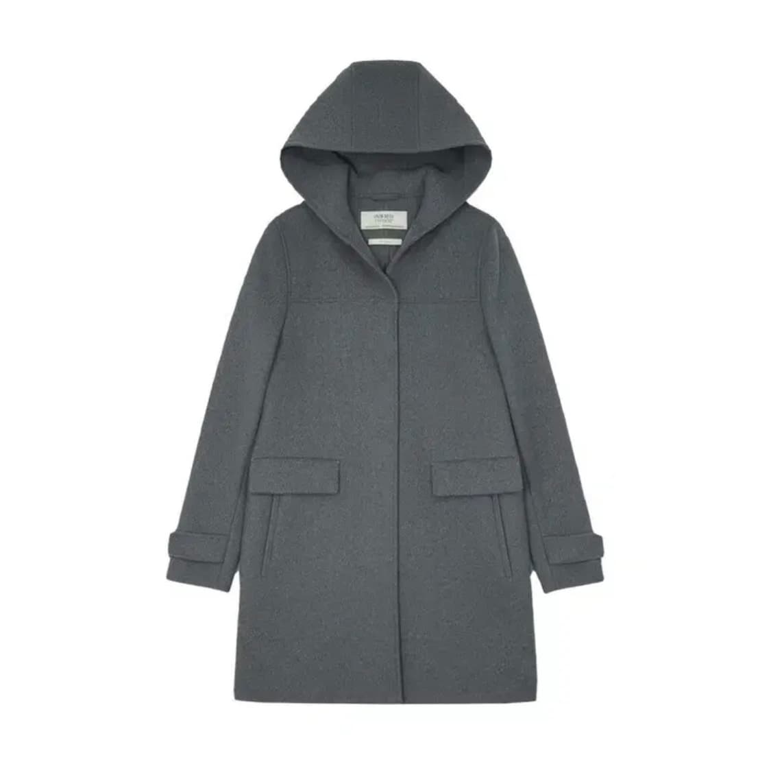 자라 베이직 울 후드 코트 상품이미지1