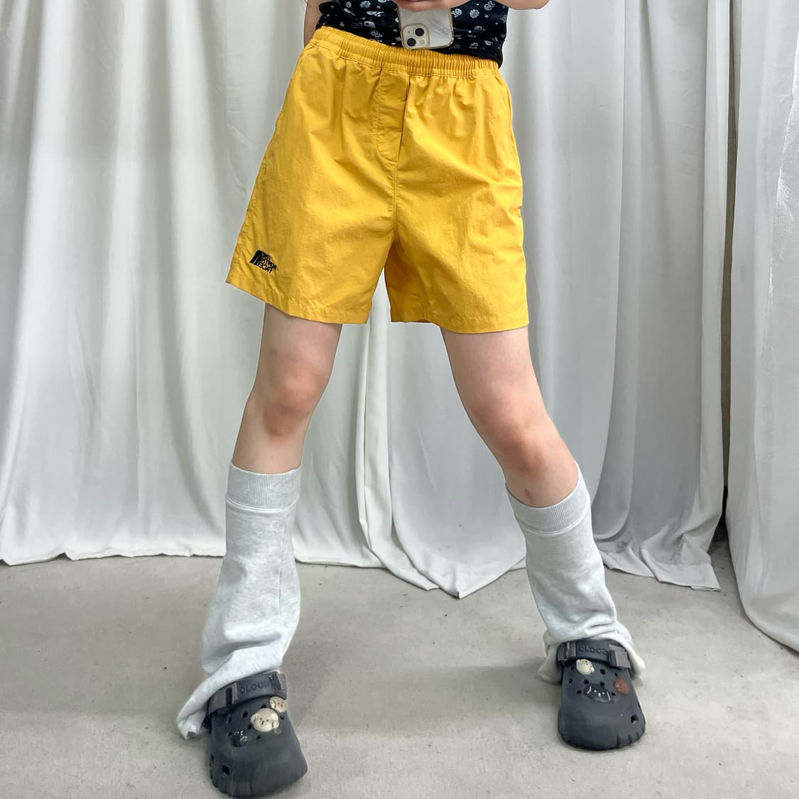 The north face mustard woven shorts 상품이미지2