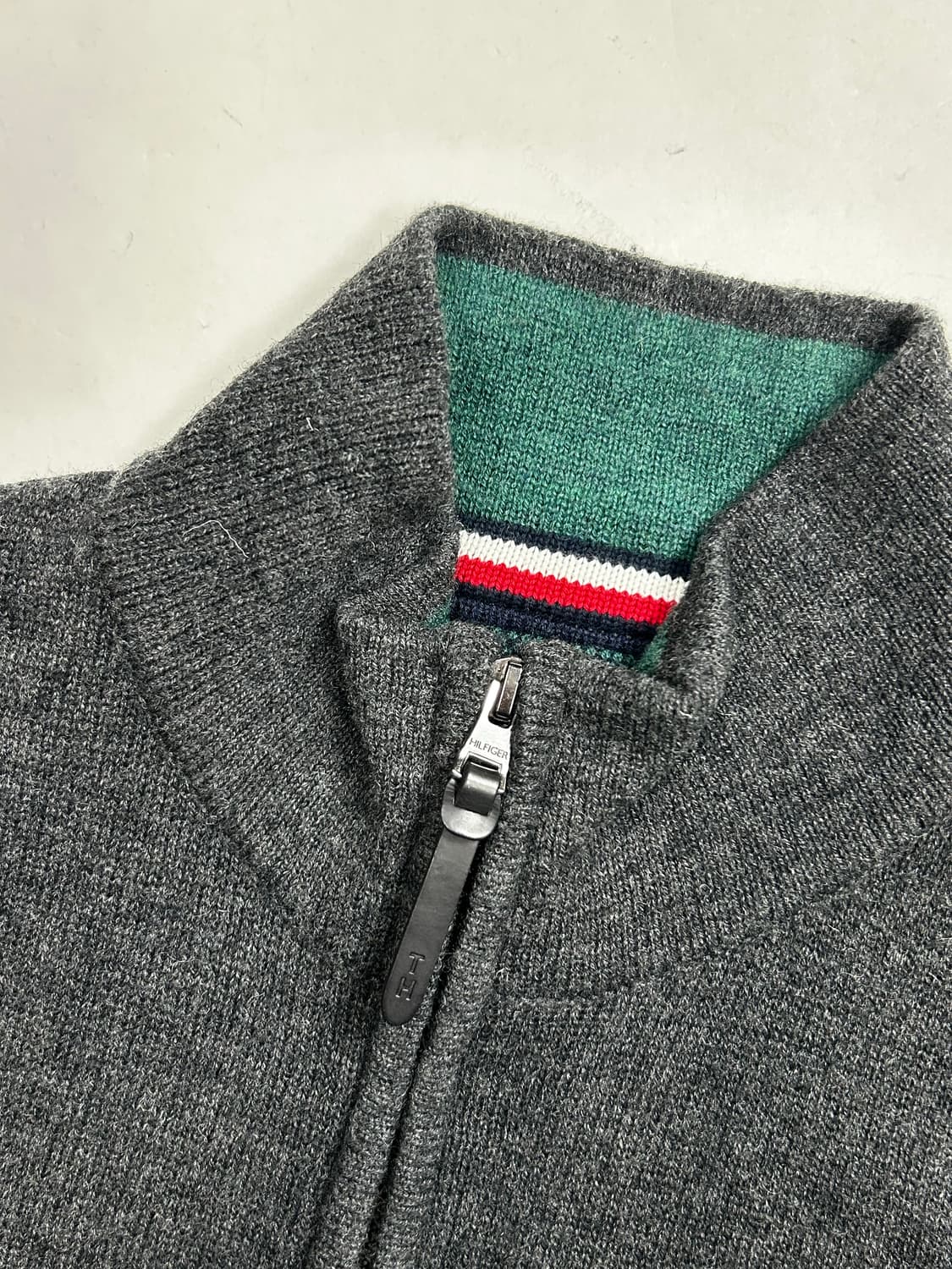 타미 힐피거 램스울 니트집업 L 상품이미지6