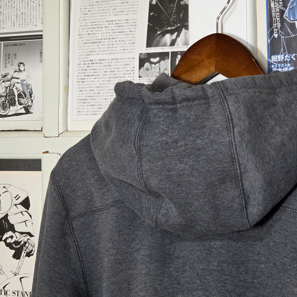 아디다스 차콜 블랙 삼선 후드집업 상품이미지6