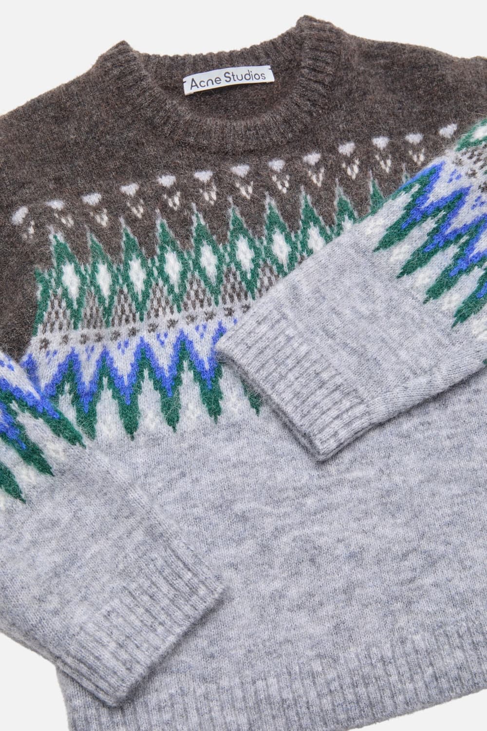 [XS,S]아크네스튜디오 크루넥 니트/그레이 상품이미지5