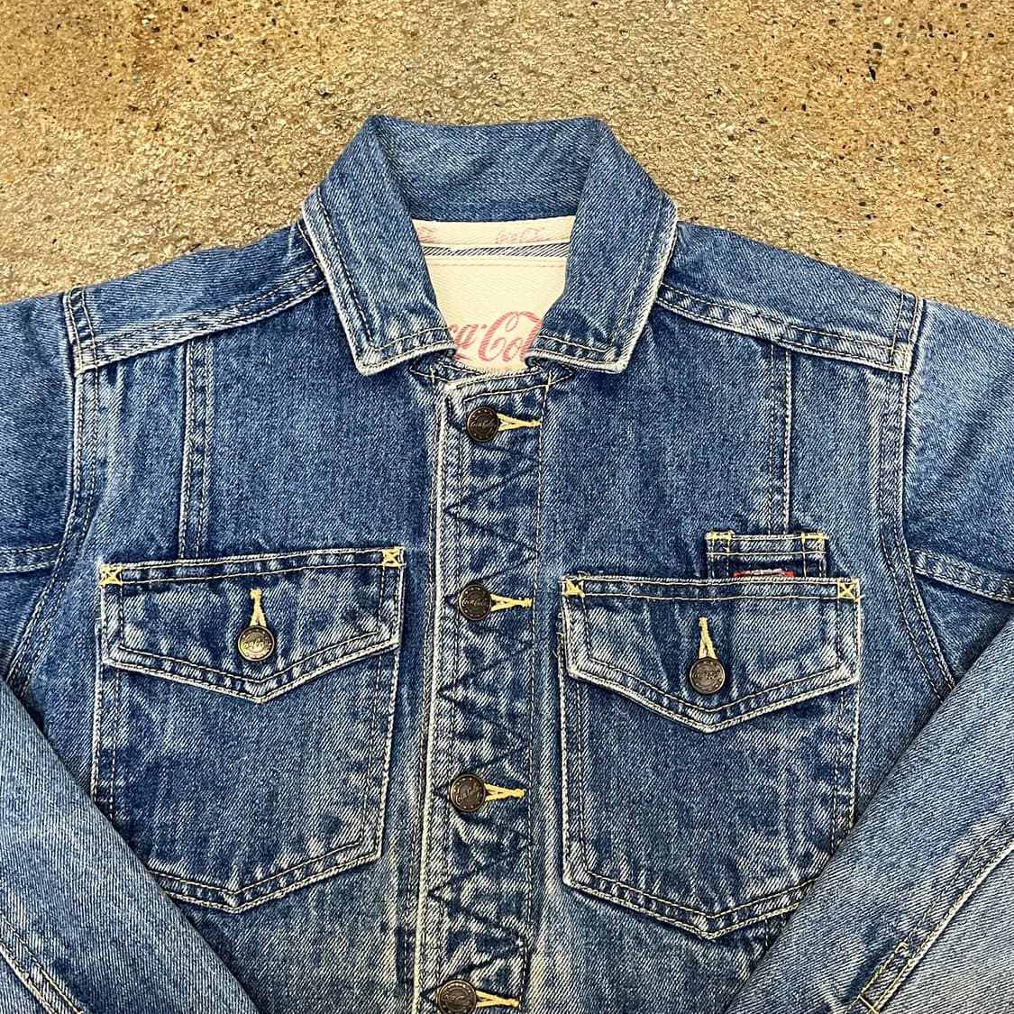 레어 90s 빈티지 USA 코카콜라 데님자켓 청자켓 상품이미지3