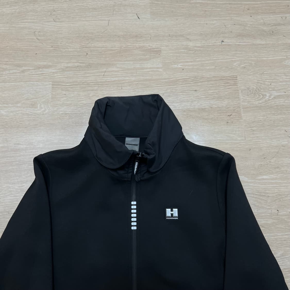 험머 로고 포인트 소프트쉘 져지 트랙탑 자켓 [블랙] S/90 상품이미지2