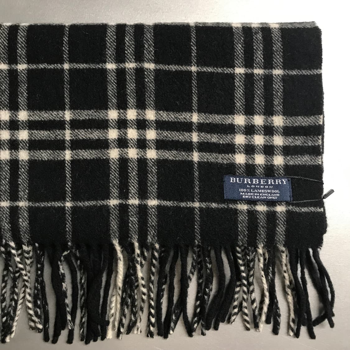 버버리 정품 램스울 머플러 블랙 상품이미지3