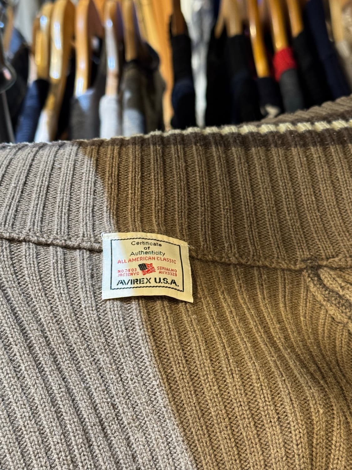 Avirex 니트 집업 상품이미지6