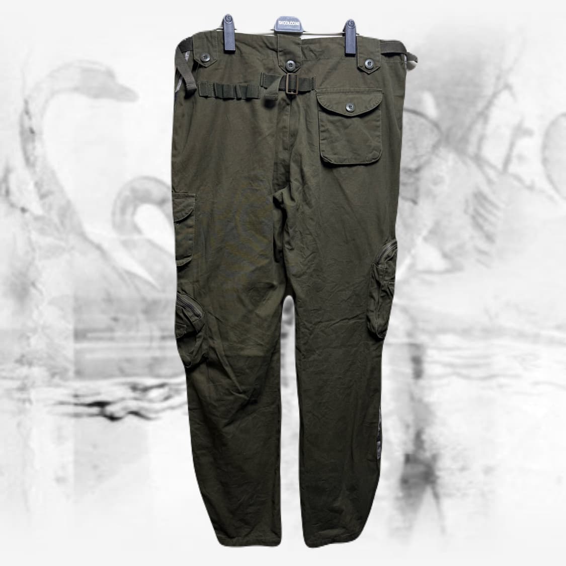 y2k 삼선 카모 카고팬츠 상품이미지2