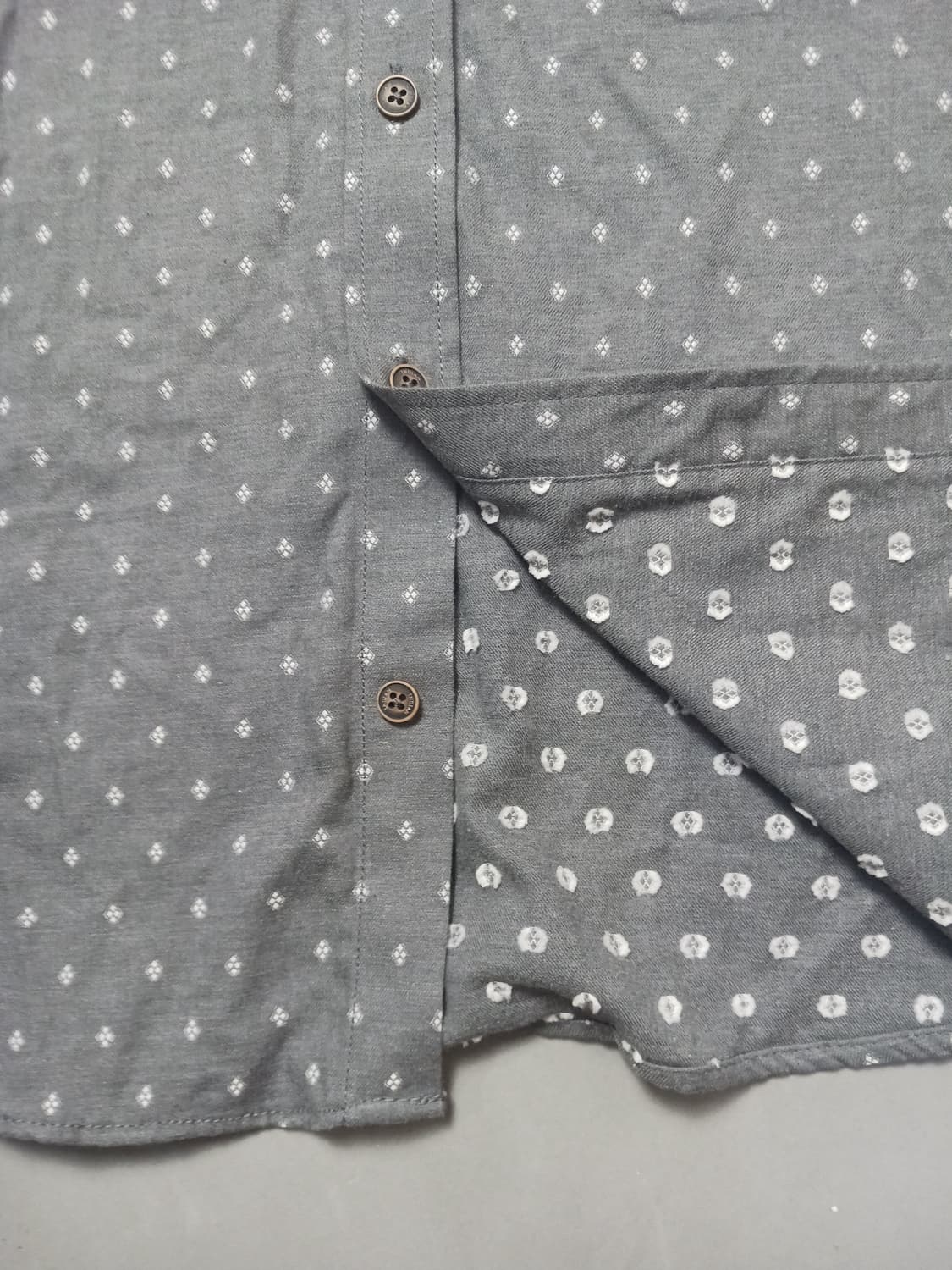 [110] 인디안 블루 캐쥬얼 패턴 버튼다운 셔츠 상품이미지6