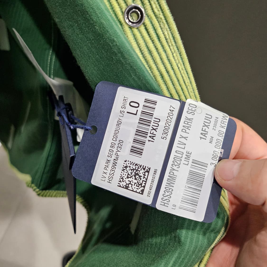 루이비통X박서보 한정 코듀로이 셔츠자켓 상품이미지6