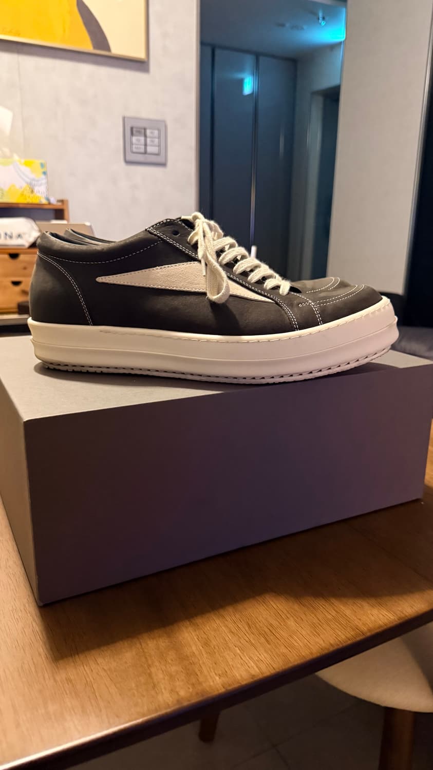 릭오웬스 반스 레더 스니커즈 더스트 밀크 43 상품이미지3