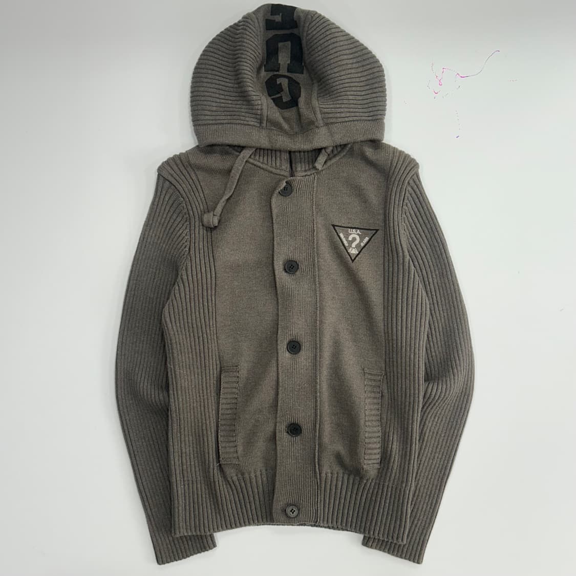 Guess 게스 그레이 후드니트집업 상품이미지3