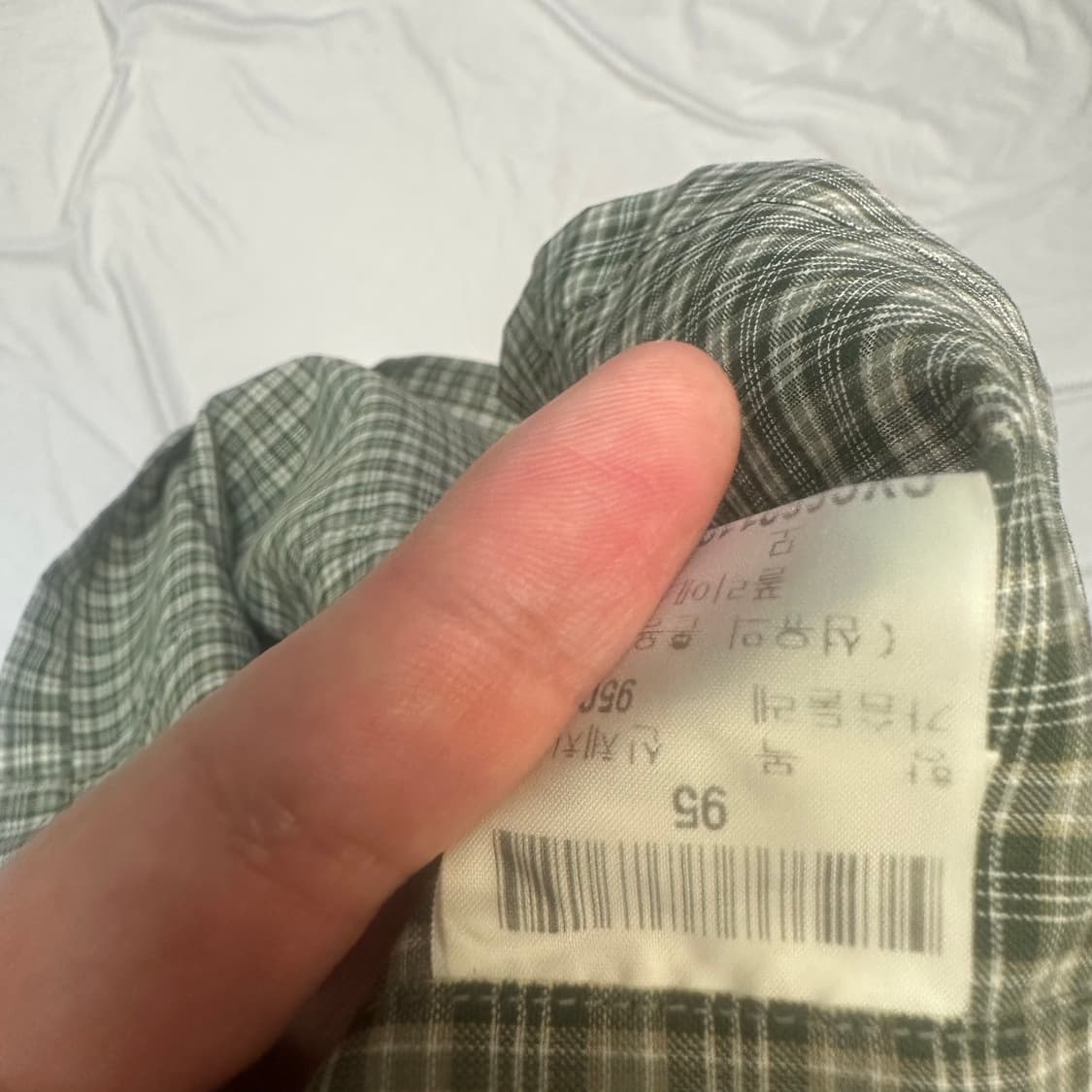 입생로랑 뿌르옴므 그린체크셔츠 95 상품이미지4