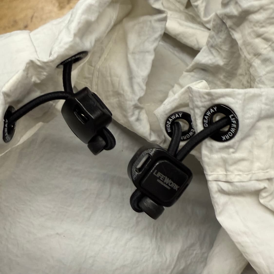 [정품/L] 라이프워크 화이트 후드 바람막이 b18 상품이미지7