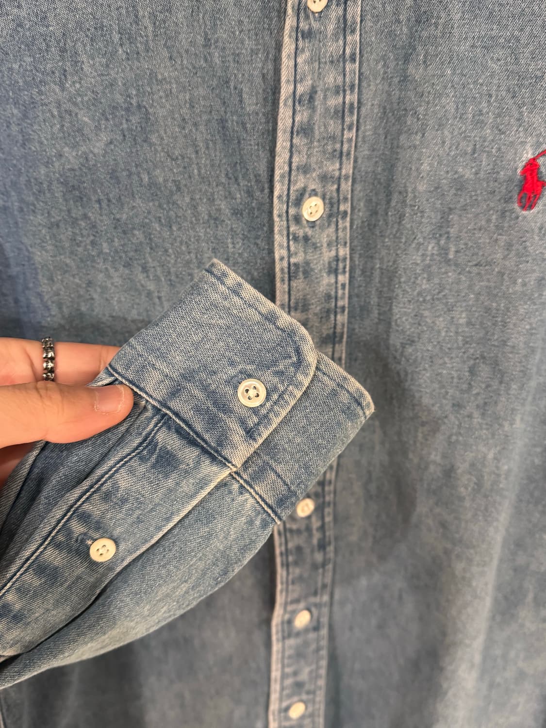 폴로랄프로렌 워시드 데님셔츠  상품이미지5