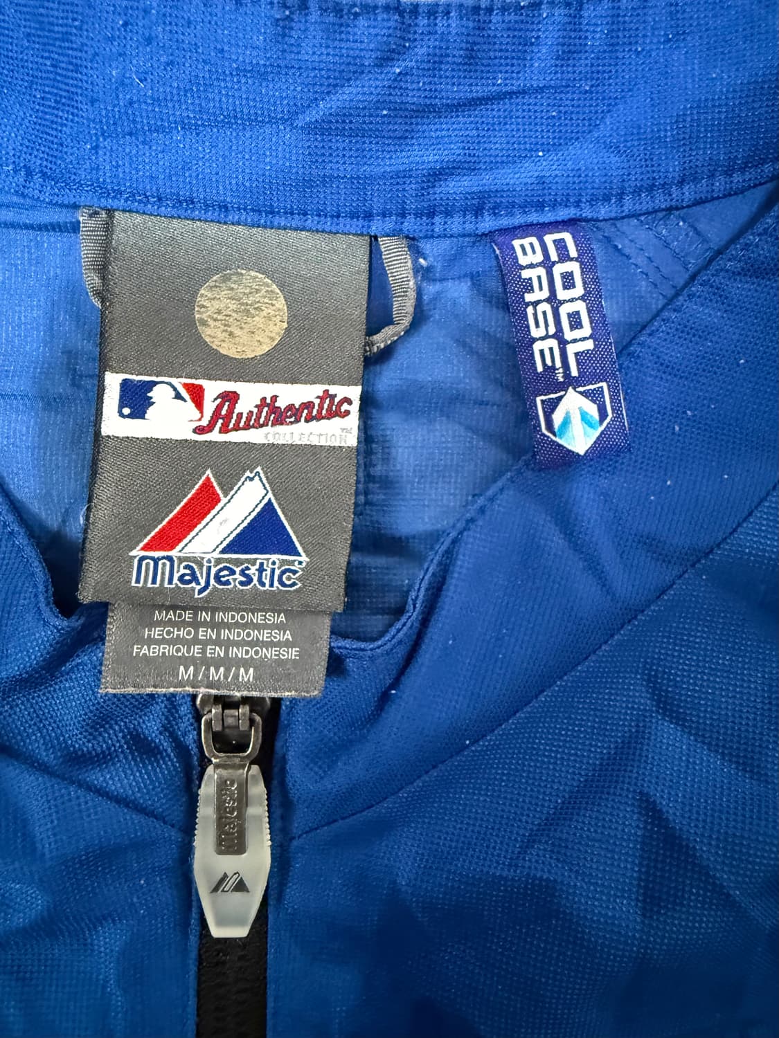 [M] 마제스틱 어센틱 MLB 뉴욕 메츠 풀오버 자켓 상품이미지6