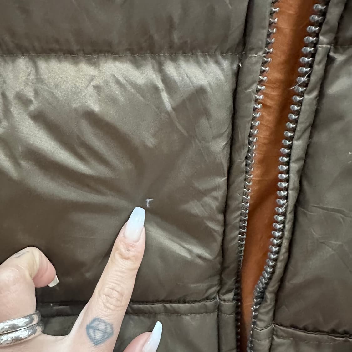 리바이스 브라운 덕다운 패딩 조끼XL 상품이미지2