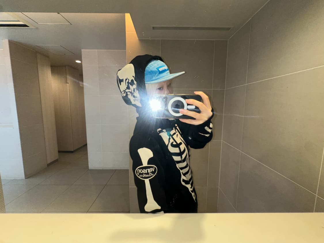 벤슨 본 스켈레톤 넥 워머 후드집업 상품이미지7