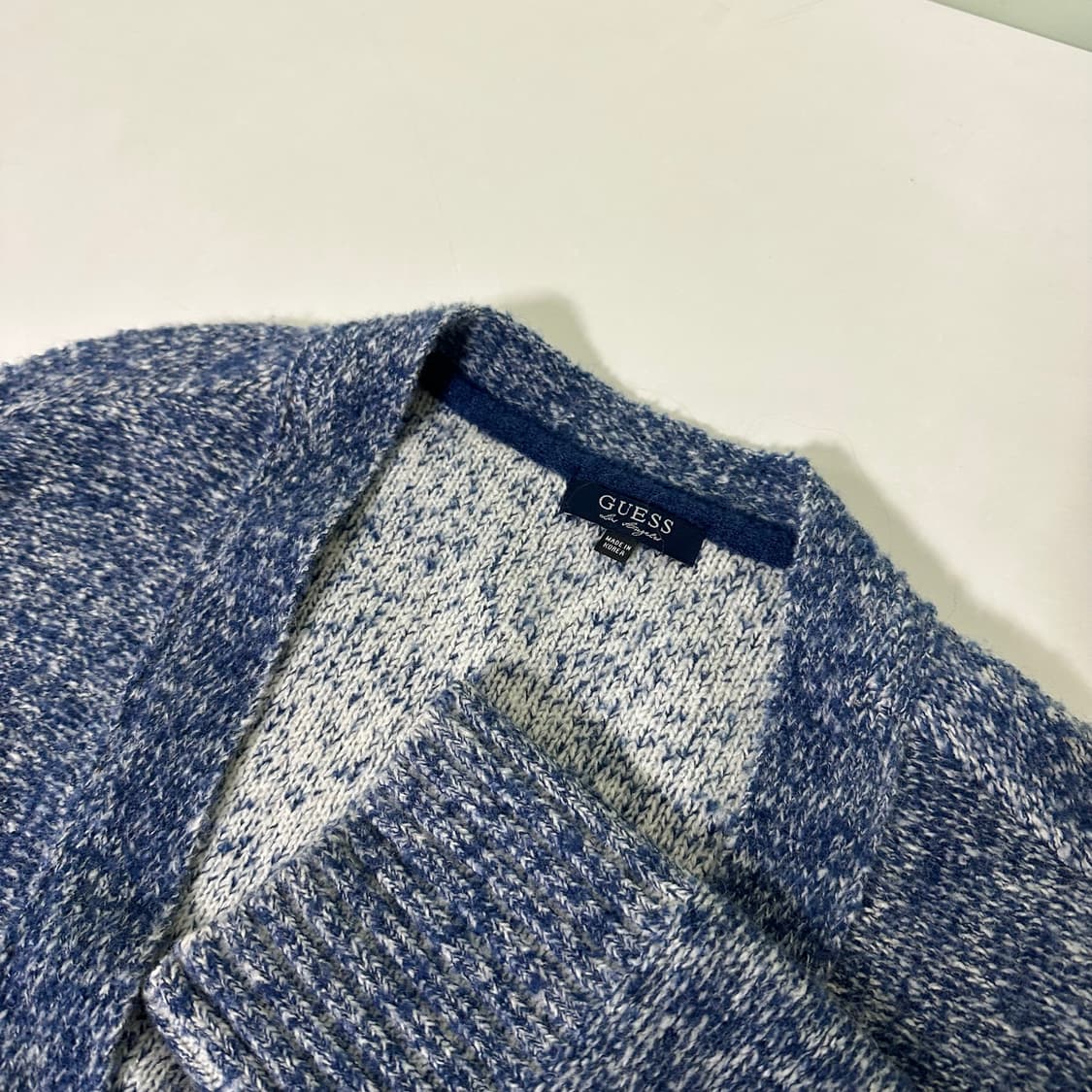 L 게스 데님포켓 포인트 가디건 남여공용 상품이미지3