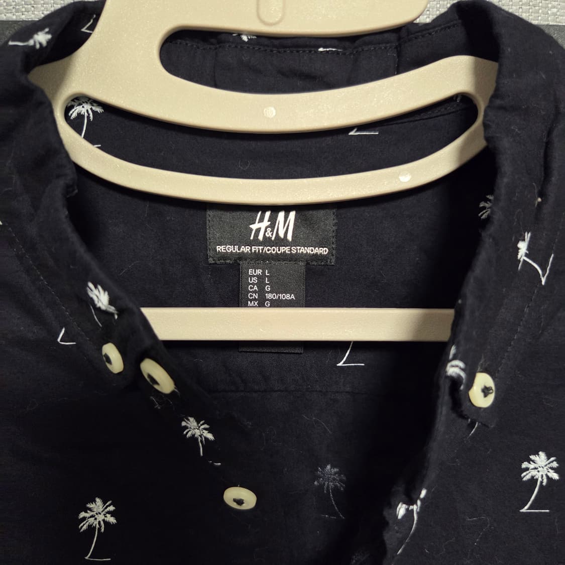 H&M 빈티지 반팔 셔츠 L(100) 상품이미지3