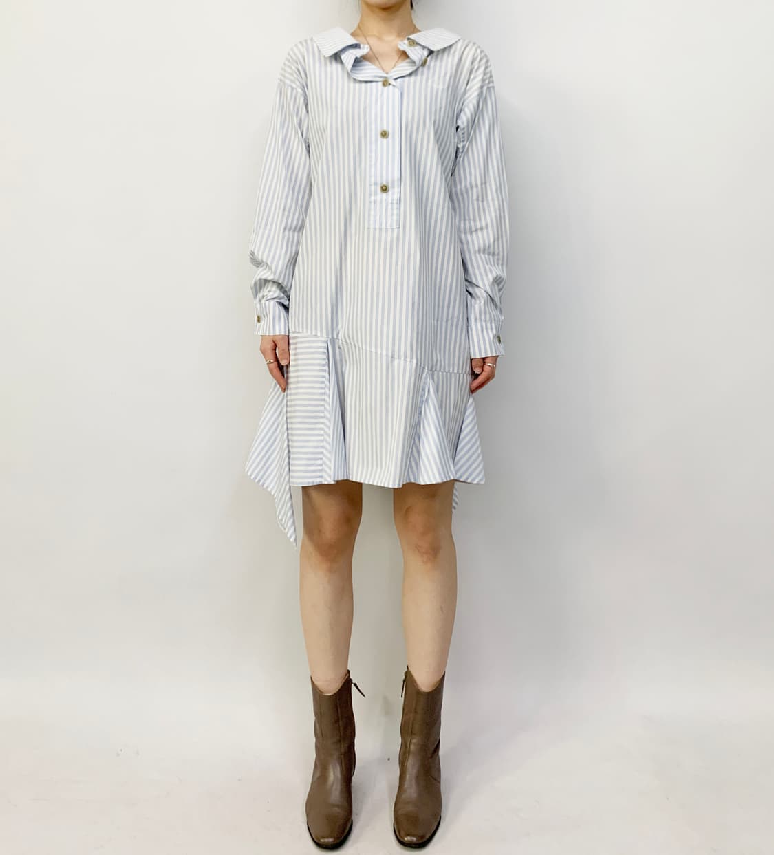 비비안 웨스트우드 스트라이프 셔츠 원피스 상품이미지1
