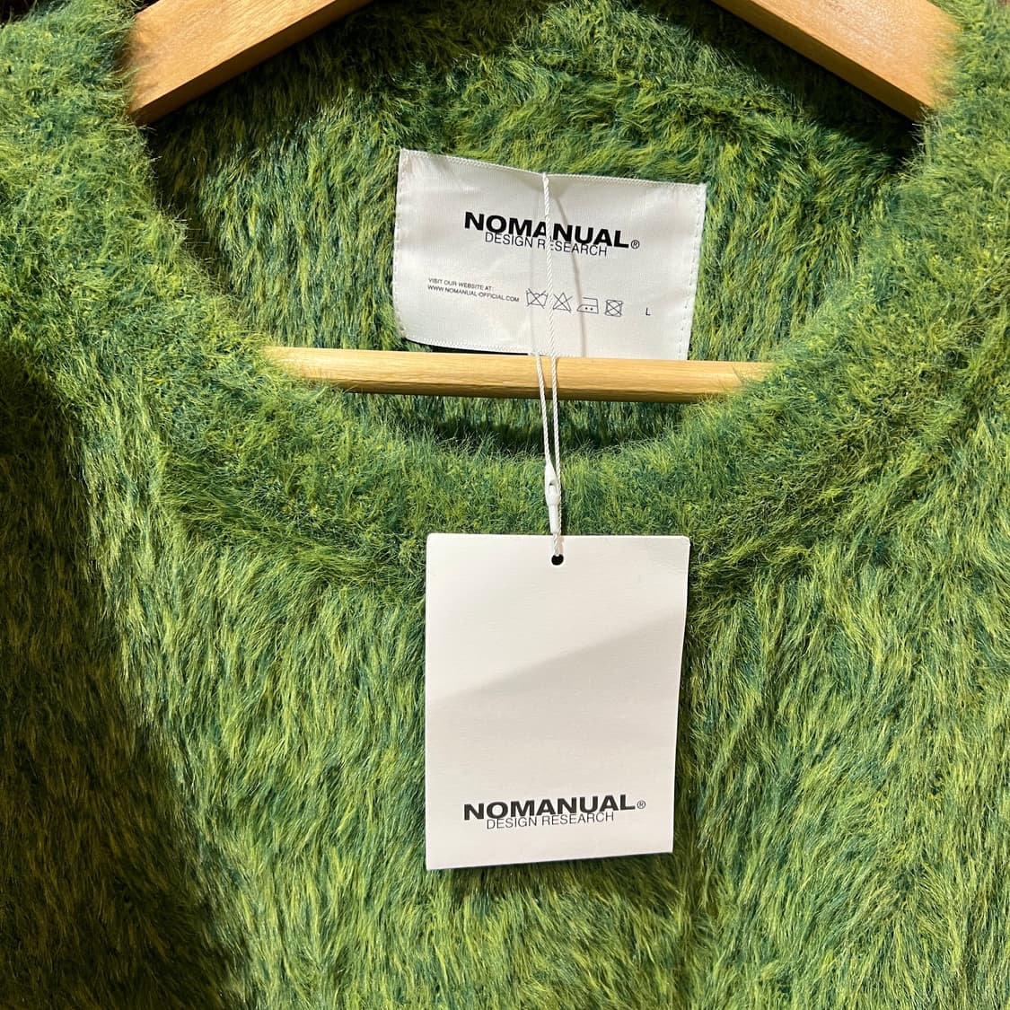 노메뉴얼 그린 퍼 니트 상품이미지3