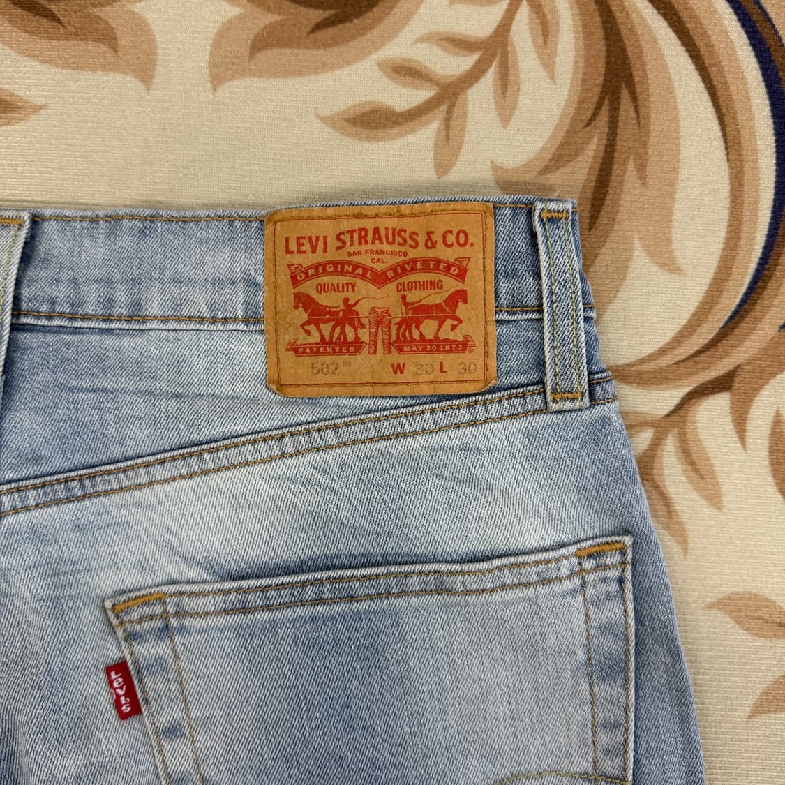 (30)리바이스 Levis 502 연청 데님팬츠 상품이미지2