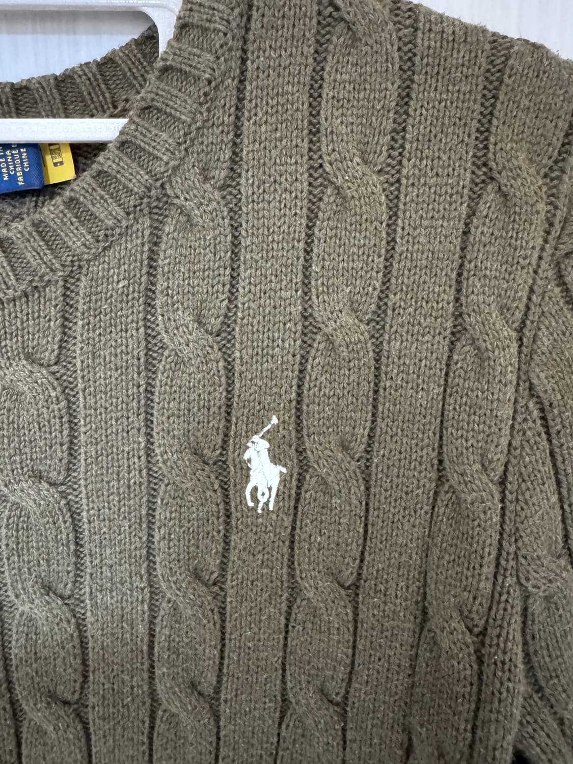 폴로 여성용 꽈배기 니트 상품이미지2