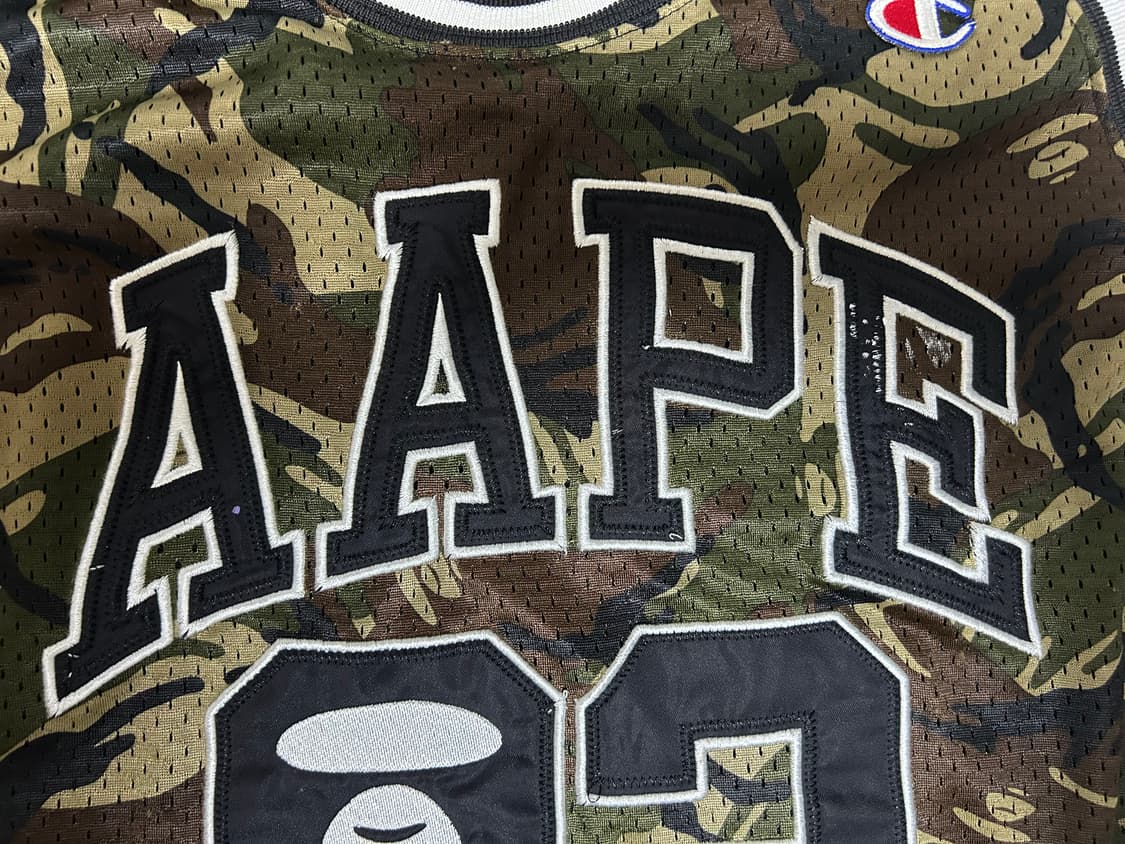 에이프(AAPE) X 챔피온 매쉬 카모 나시티(M) 상품이미지10