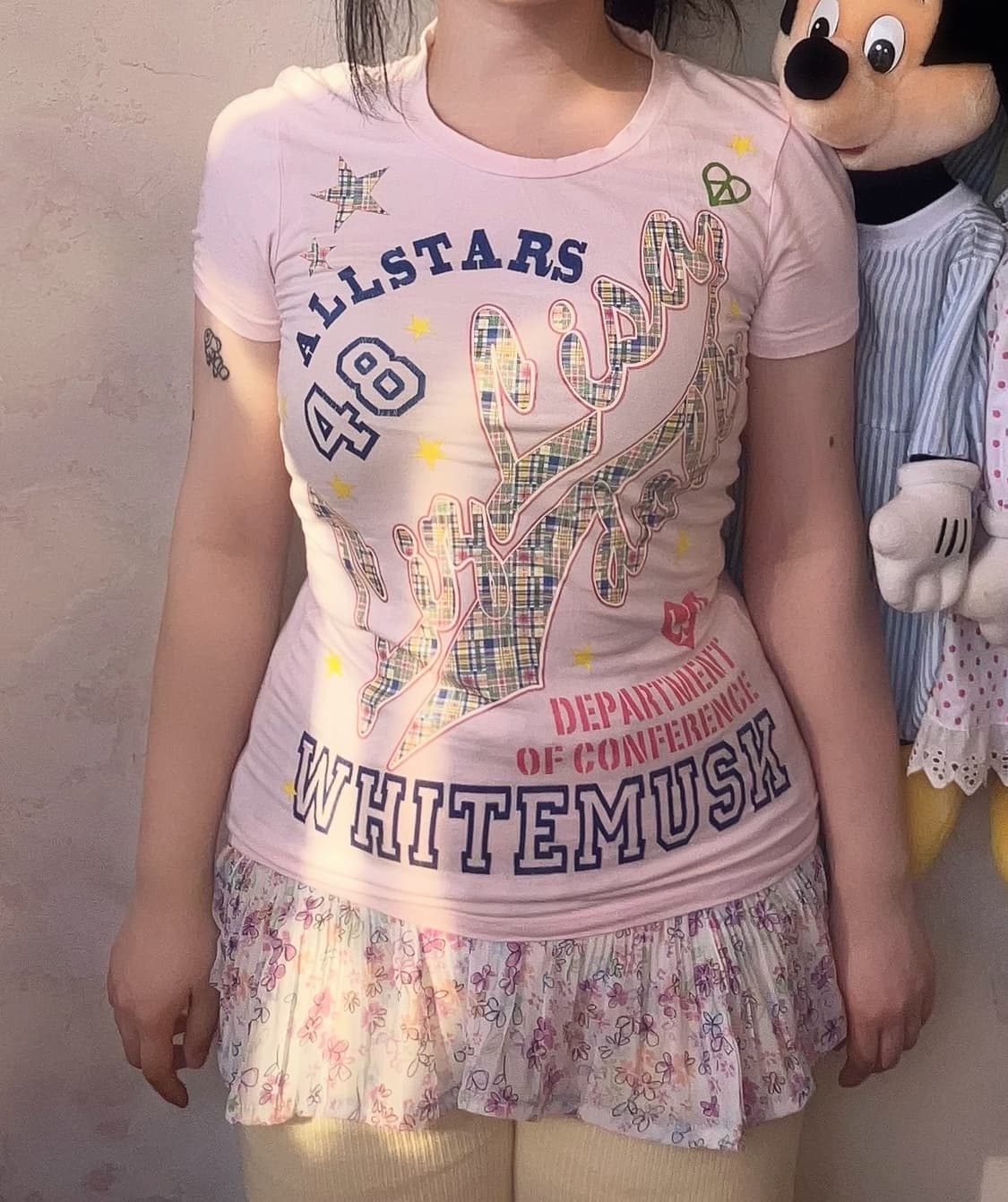 리즈리사돌 딸기우유 반소매 티셔츠 상품이미지1