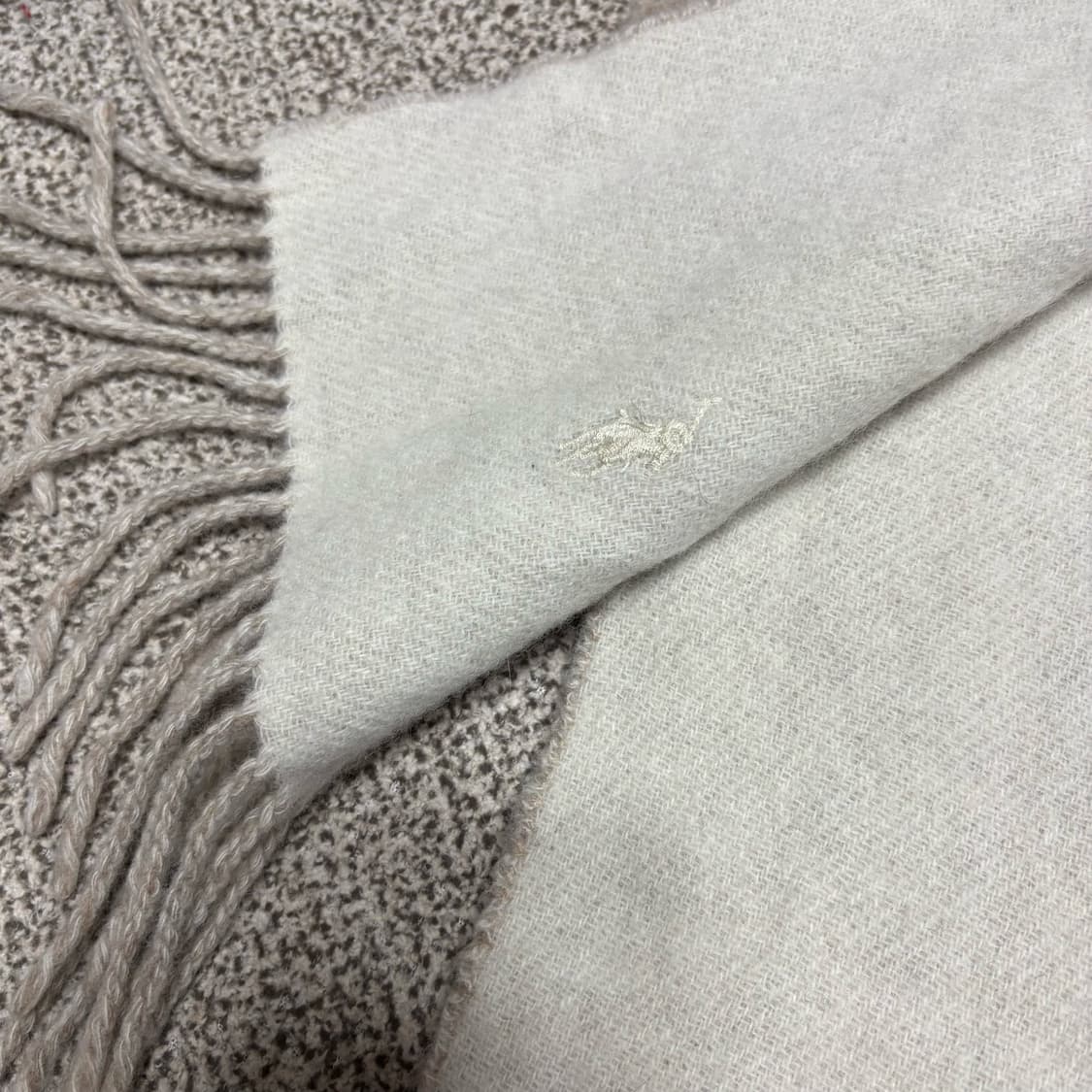 [택포,울80] 폴로 랄프로렌 이태리 투웨이 머플러 목도리 [A] 상품이미지2