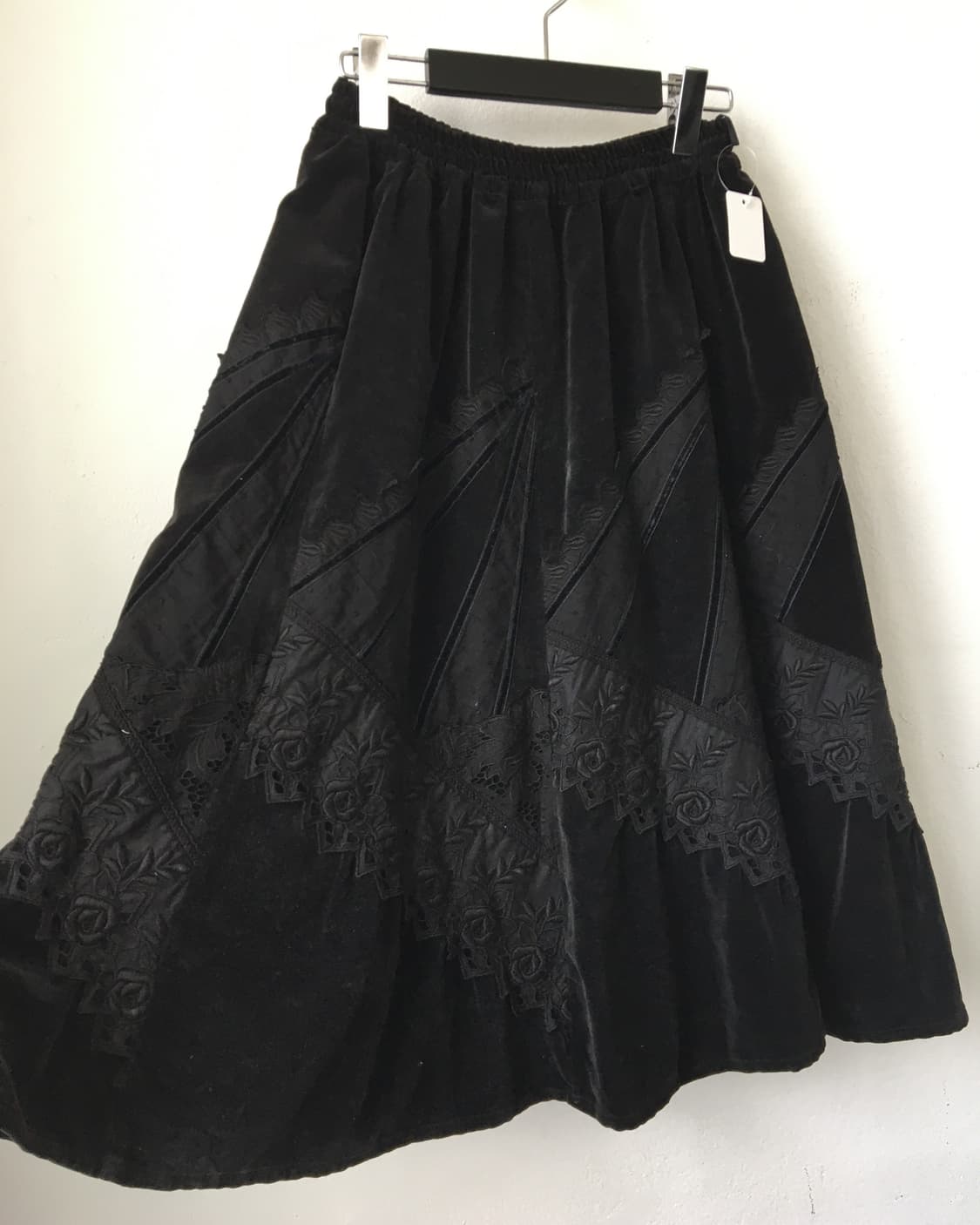 Fabric patch work point skirt 상품이미지1