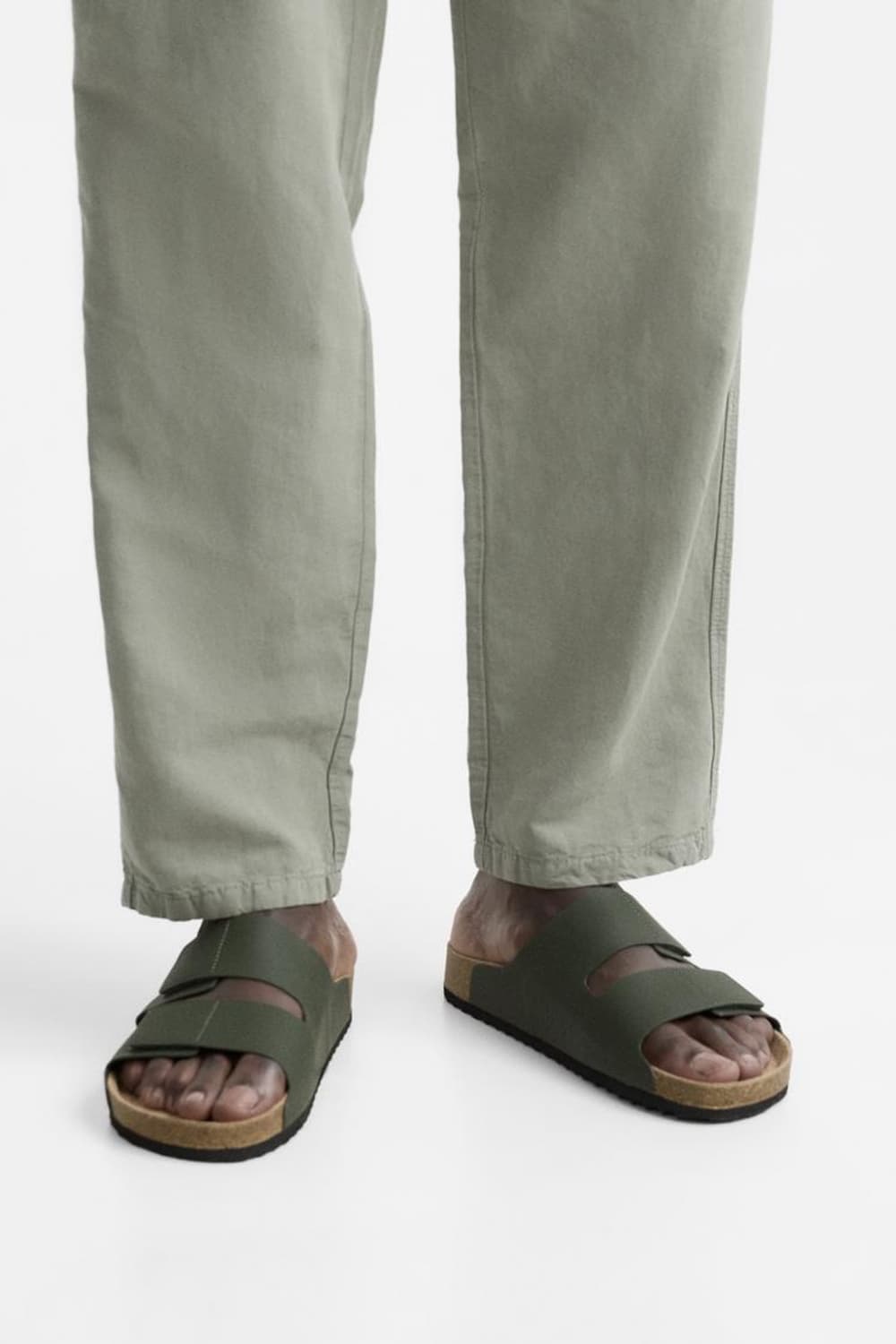 자라 버켄스탁 카키 샌들  상품이미지3