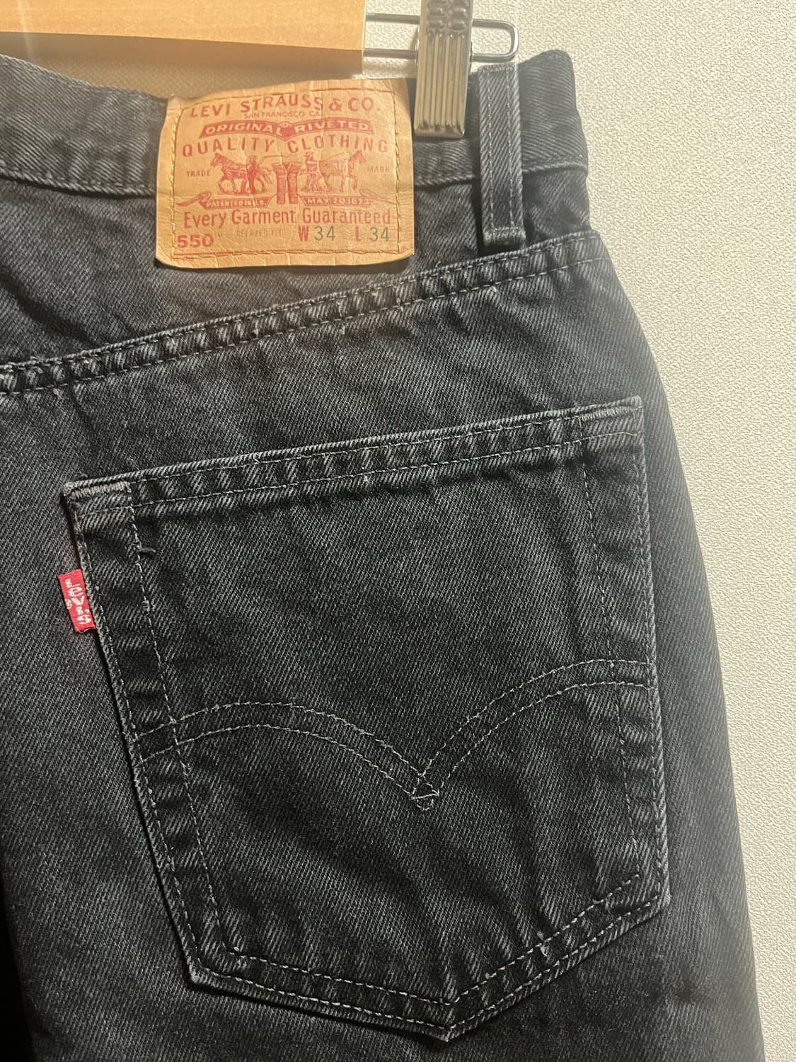 리바이스 made in usa 빈티지 550 흑청 상품이미지3