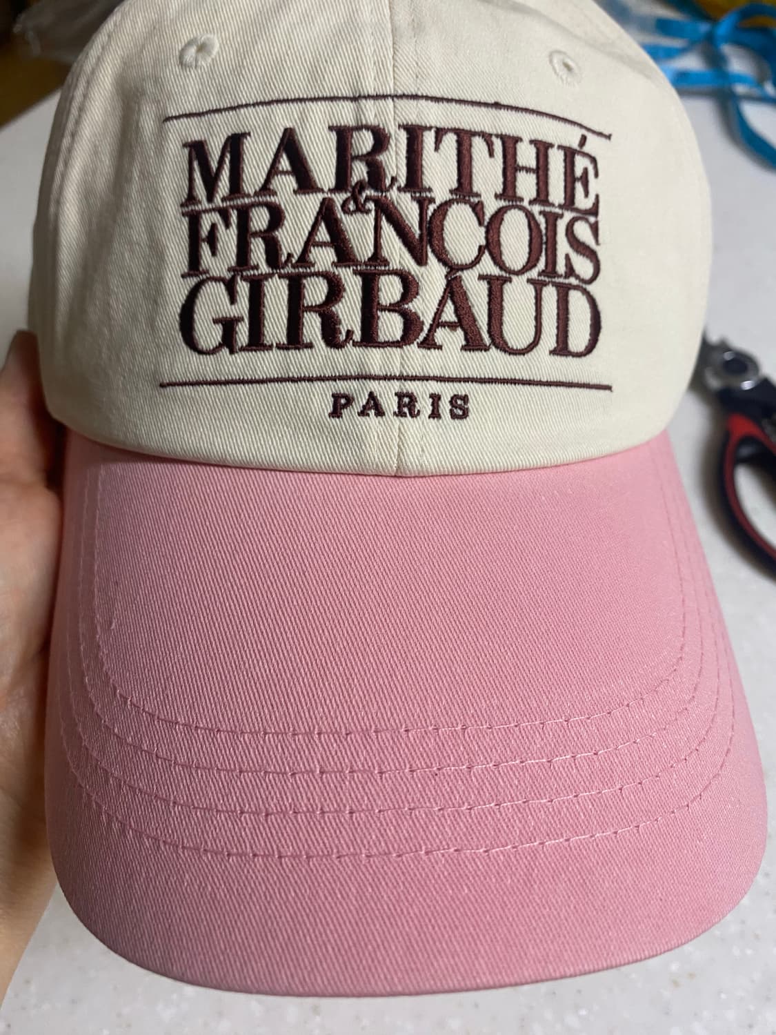 마리떼 프랑소와 저버 핑크 볼캡 새상품 상품이미지4