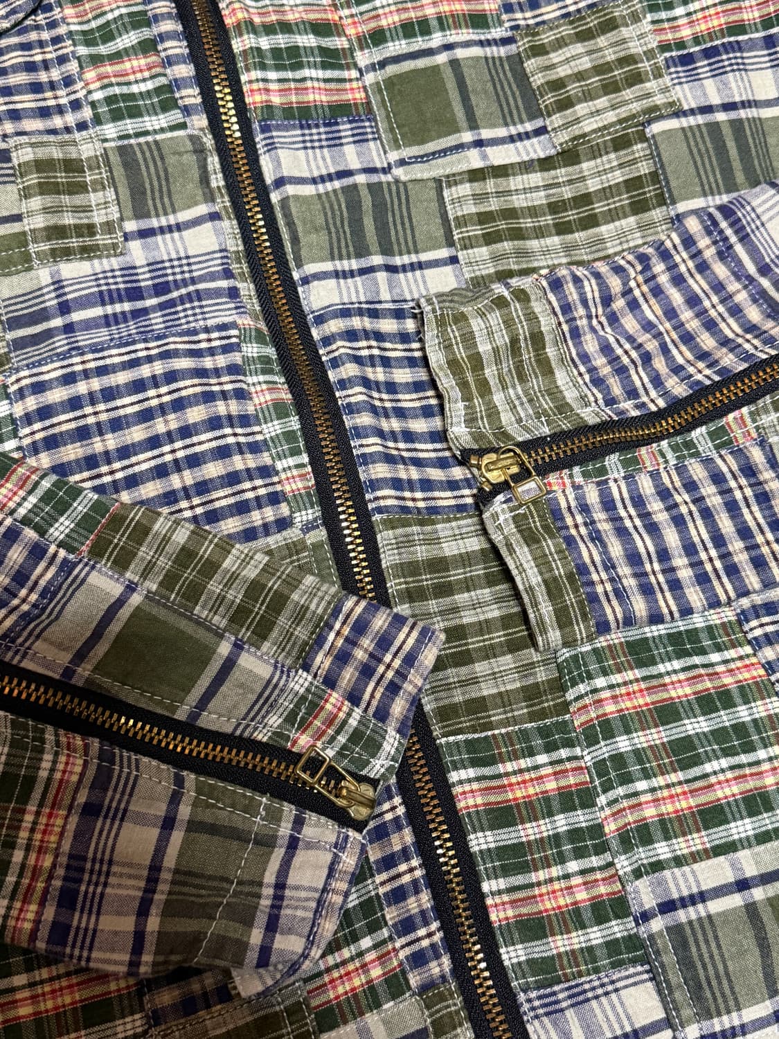 Project Srs by SRES Japan 패치워크 마드라스 자켓 상품이미지6