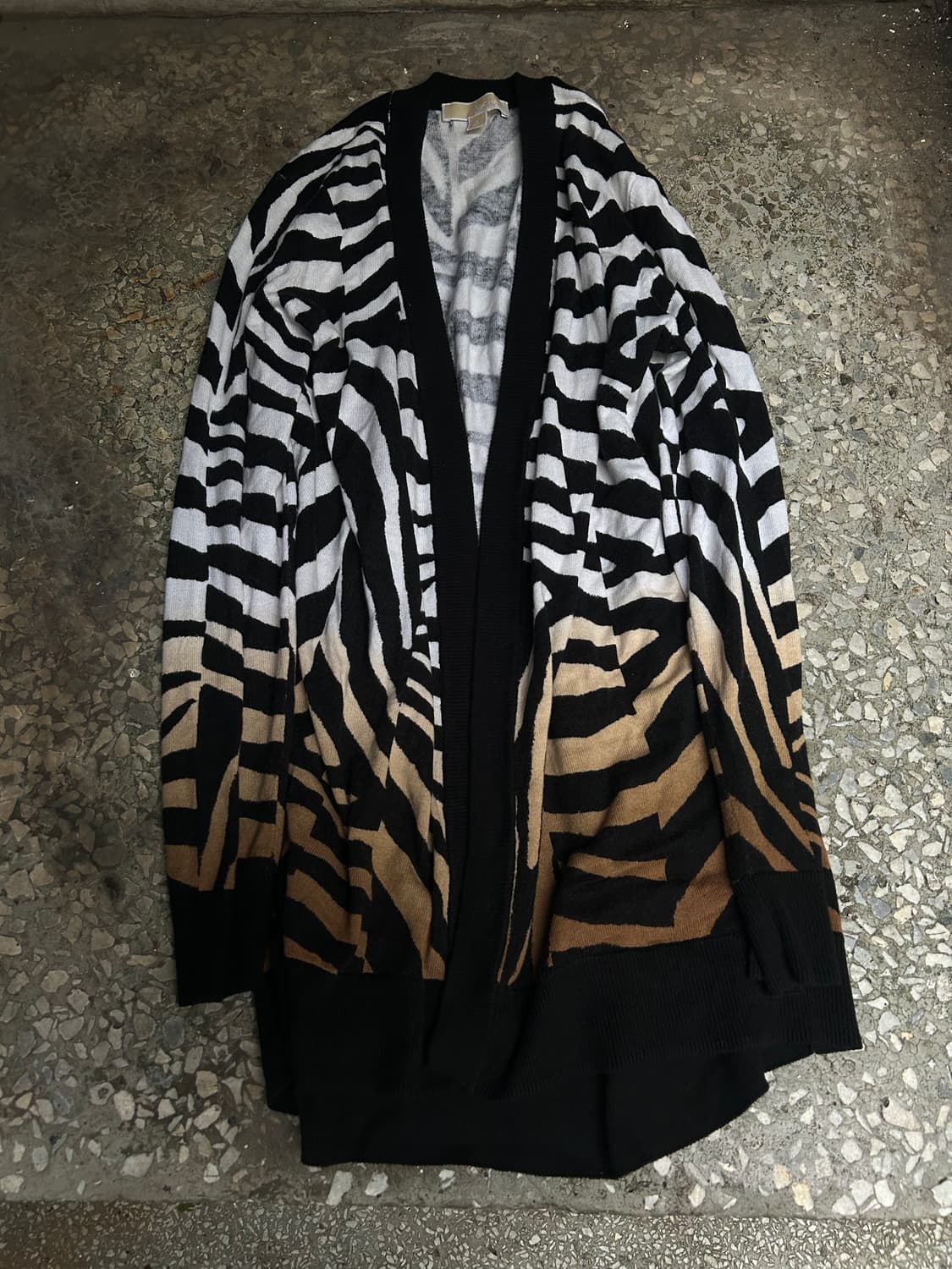 2000s michael kors v-kei 지브라 패턴 가디건  상품이미지2