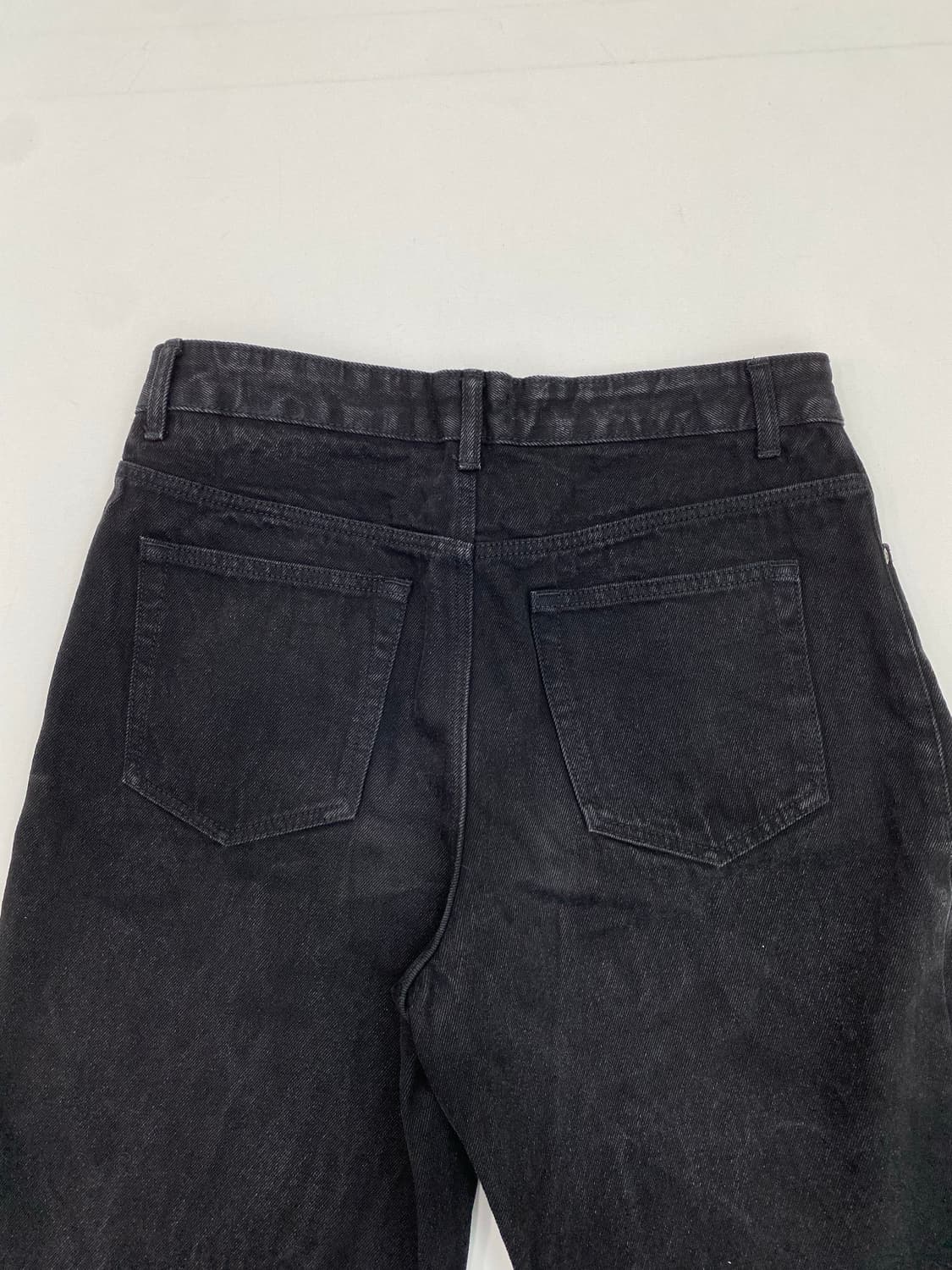 무신사 스탠다드 와이드 데님 블랙 (31) 상품이미지5