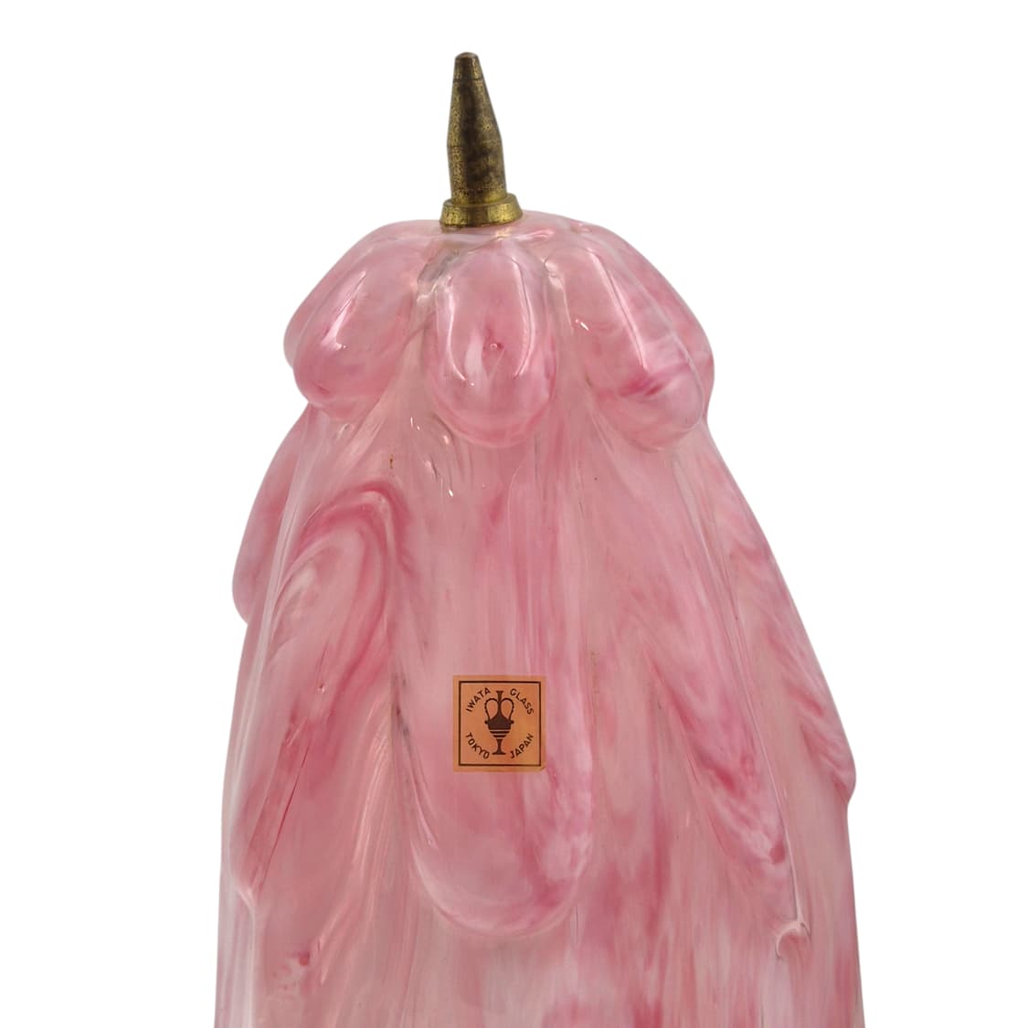 70s 이와타 핸드블로운 요리코 핑크 마블 빅 램프 상품이미지4