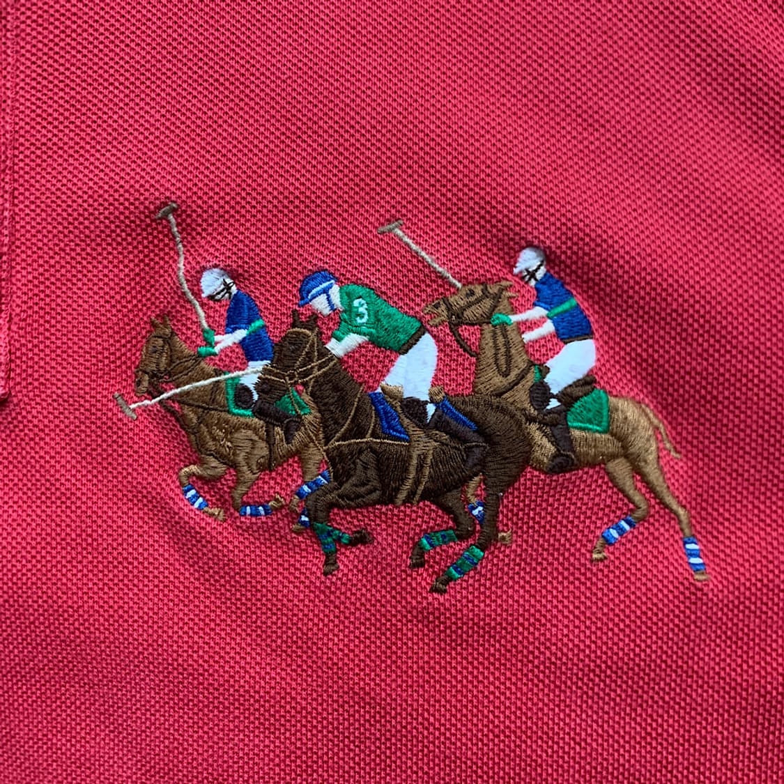 폴로 랄프로렌 자수 반팔 카라티 M 상품이미지3