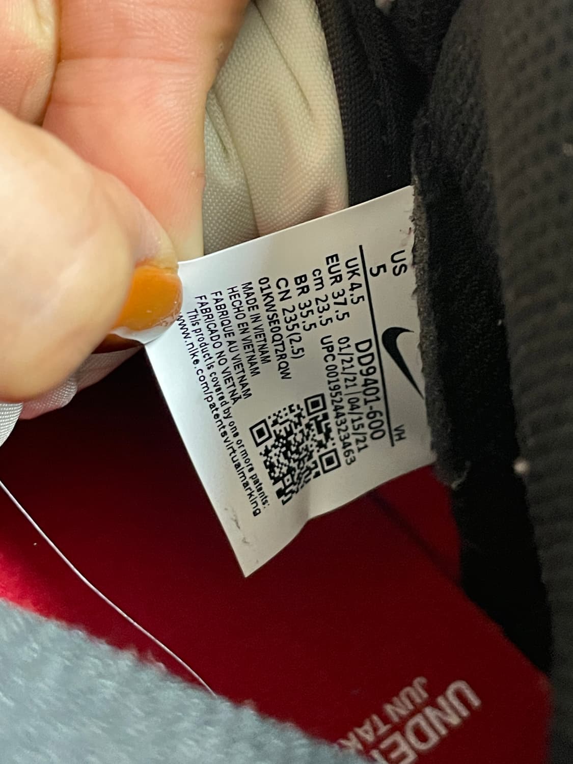 급처)나이키X언더커버 덩크 하이 1985 짐레드 상품이미지7