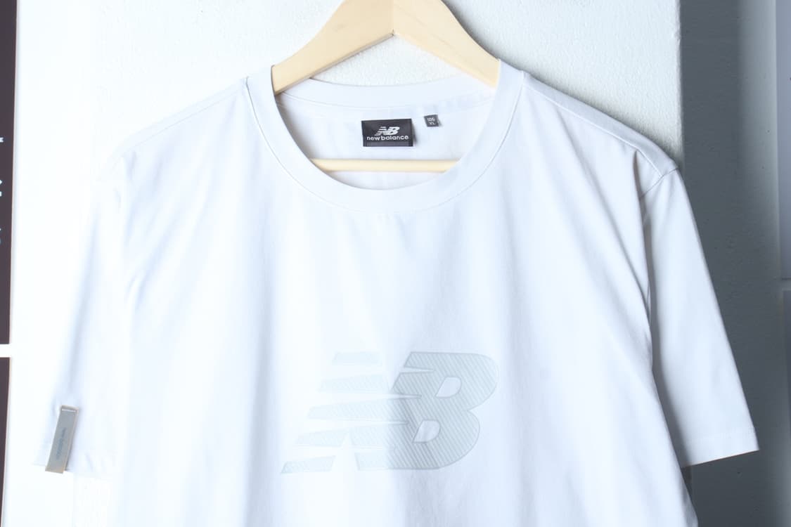 (XL-2XL) 뉴발란스 반팔 티셔츠 빅로고 기능성 화이트-H32963 상품이미지3