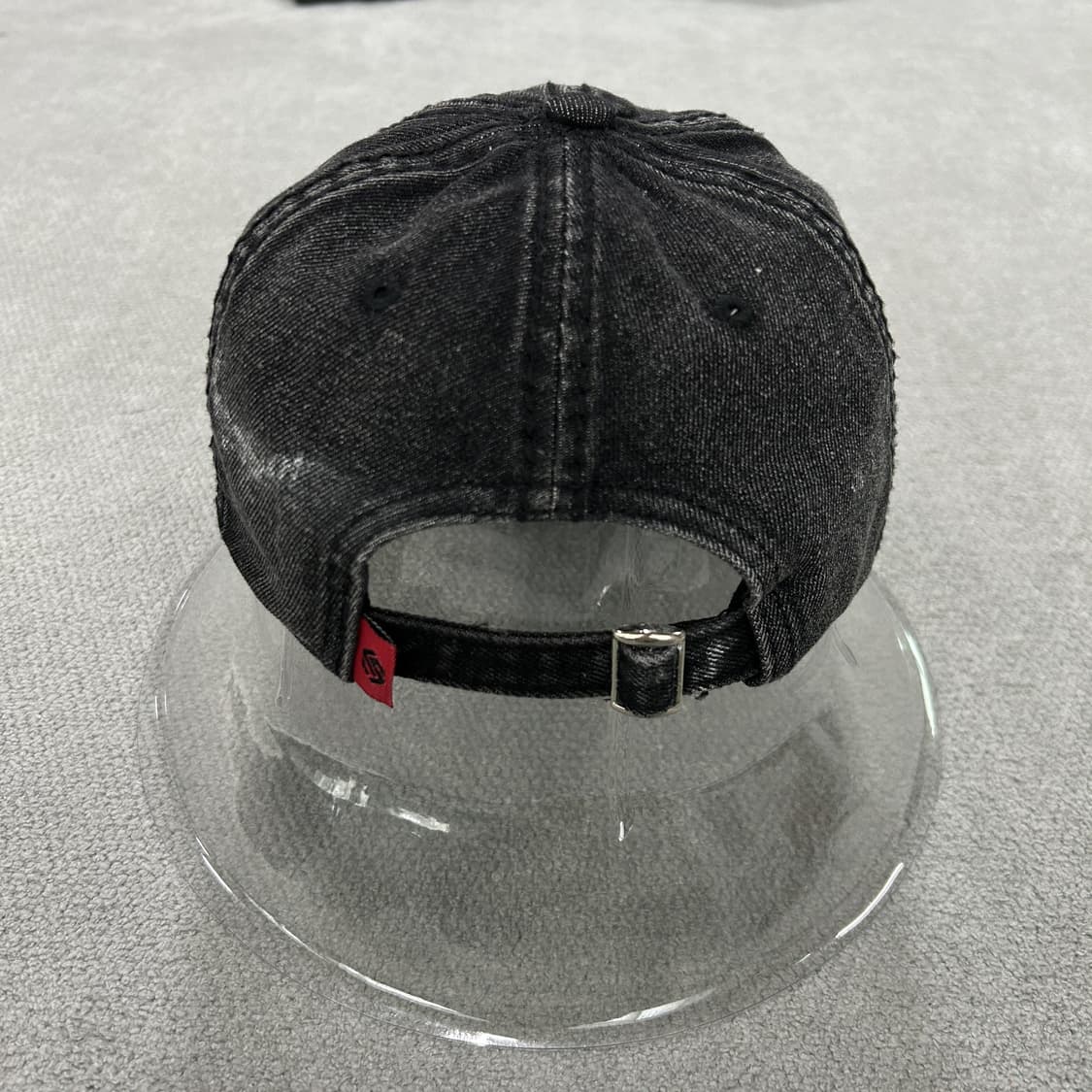 블랙 데님 워싱 캡모자 상품이미지4