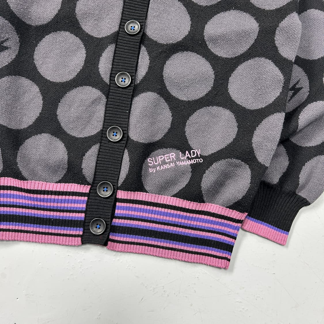 간사이 야마모토 도트 가디건 상품이미지3