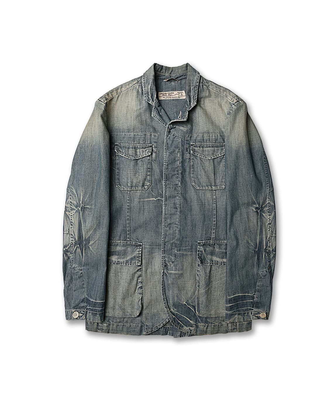 야콥 코헨 [Jacob Cohen] 빈티지 워싱 이태리 데님 사파리 자켓 상품이미지1