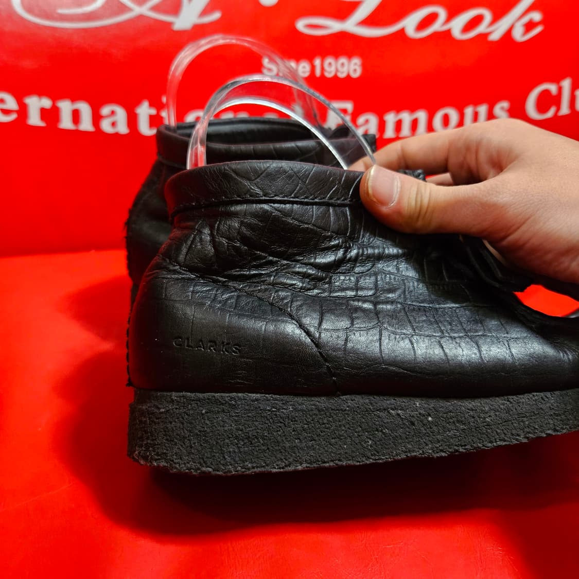 클락스 왈라비 크로커 패턴 가죽 부츠 상품이미지4